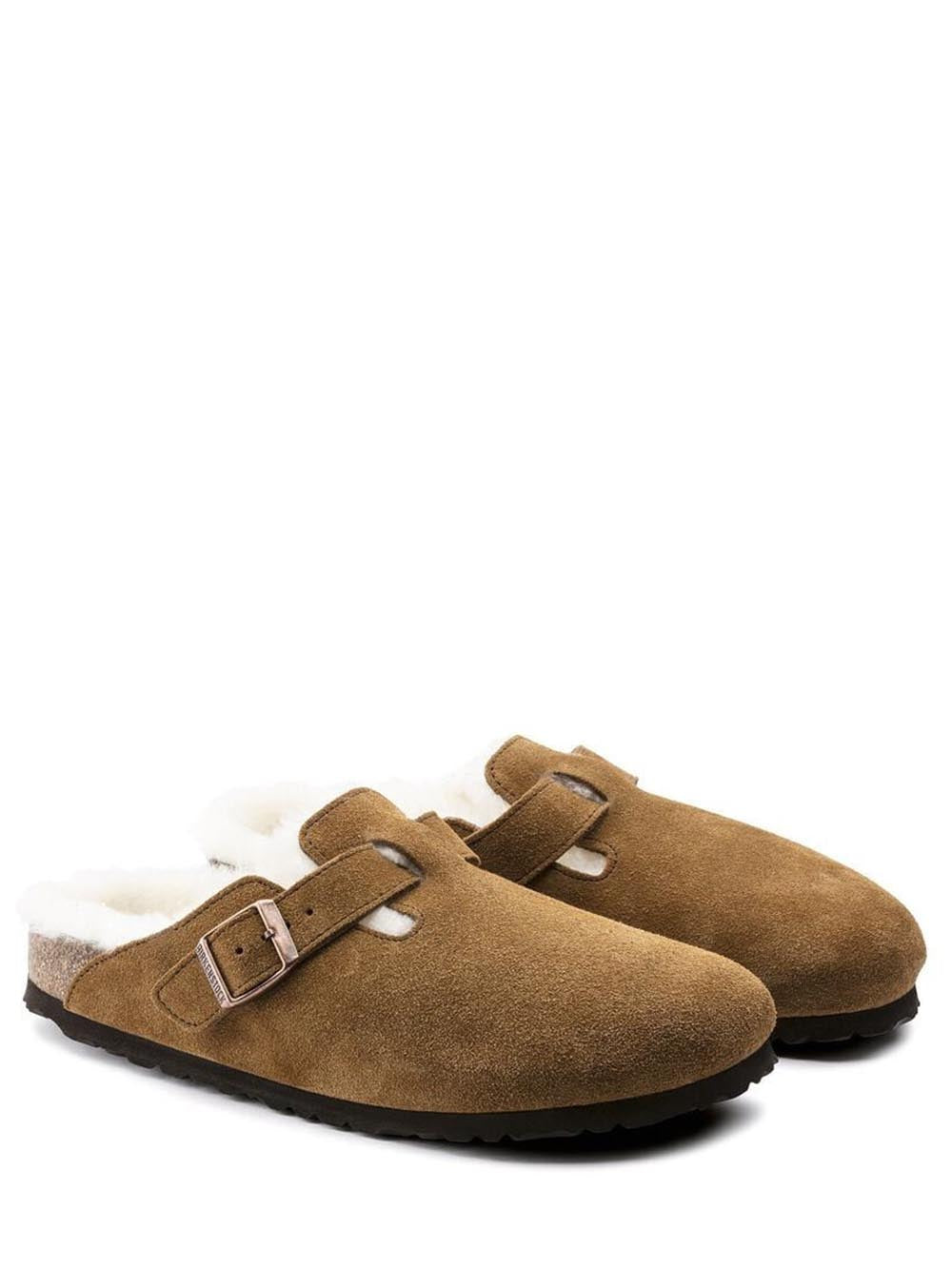 Birkenstock Sabot Unisex Boston Vl Shearling 1001141 Cognac