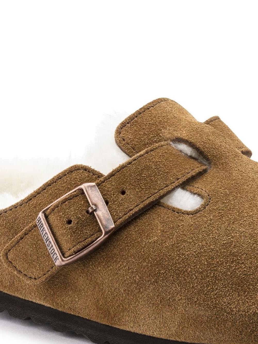 Birkenstock Sabot Unisex Boston Vl Shearling 1001141 Cognac