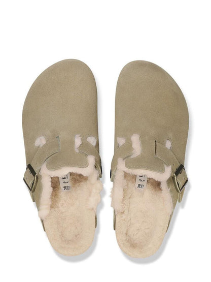 Birkenstock Sabot Unisex Boston Vl Shearling 1028299 Taupe