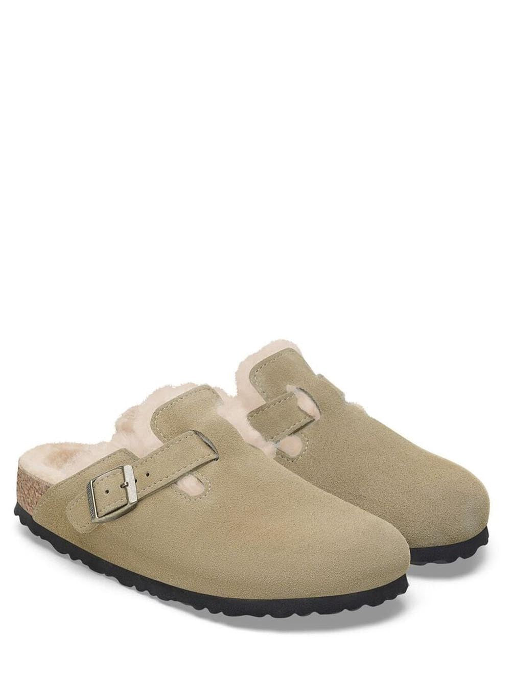 Birkenstock Sabot Unisex Boston Vl Shearling 1028299 Taupe
