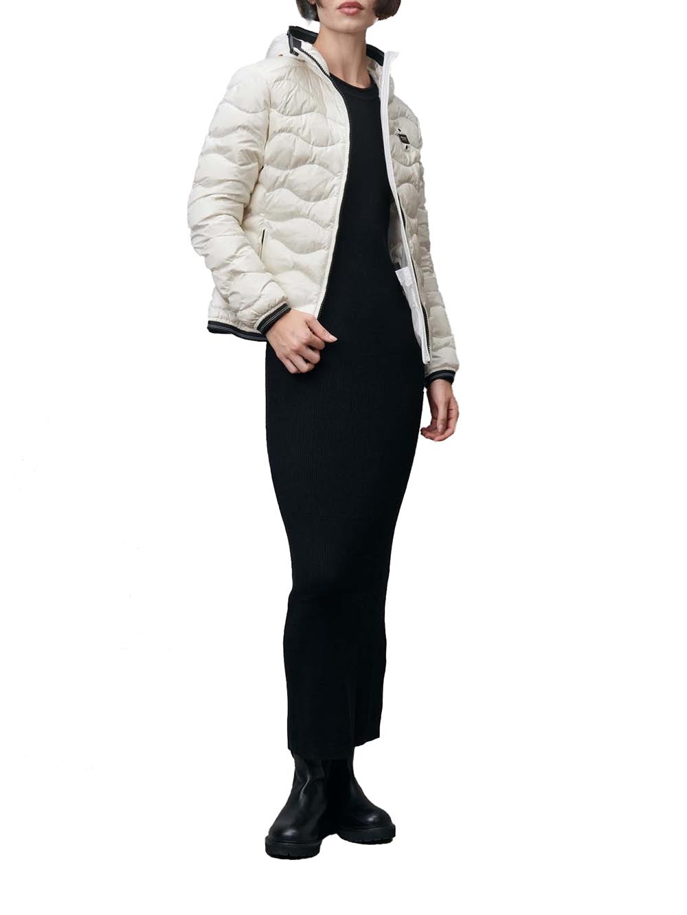 Blauer Giubbino Donna 25wbldc03095 006047 Bianco