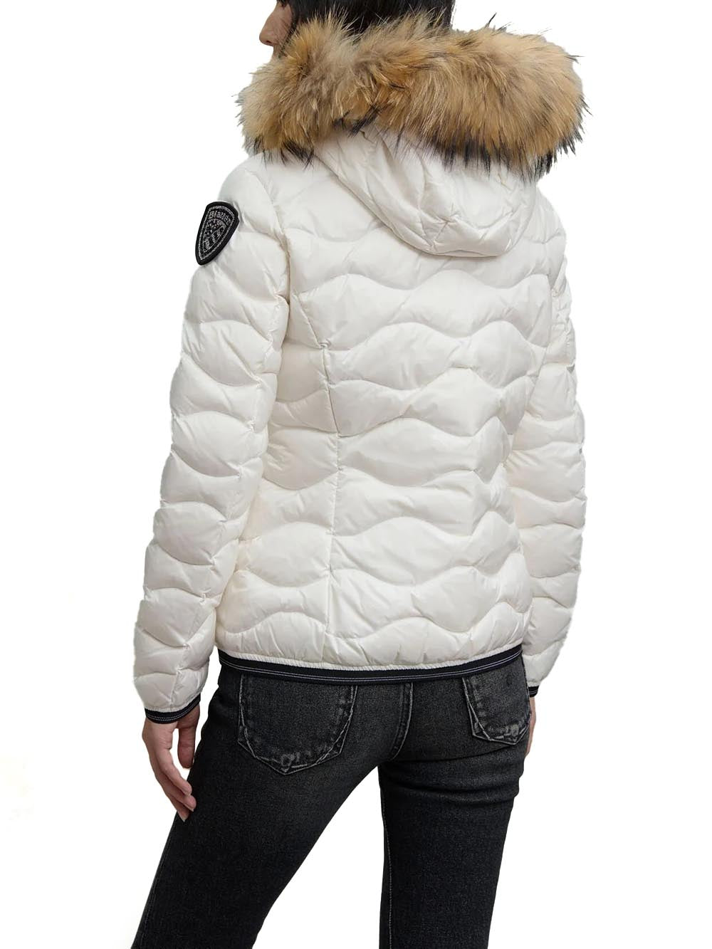 Blauer Giubbino Donna 25wbldc03096 006047 Bianco