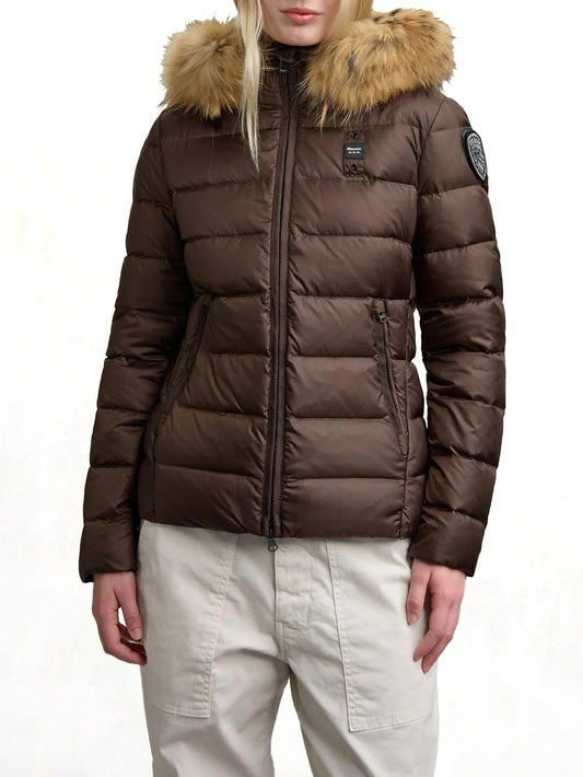 Blauer Giubbino Donna 25wbldc03099 006047 Marrone/Beige