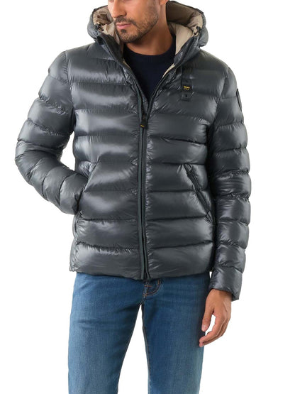 Blauer Giubbino Uomo 25wbluc02079 005958 Grigio/Beige