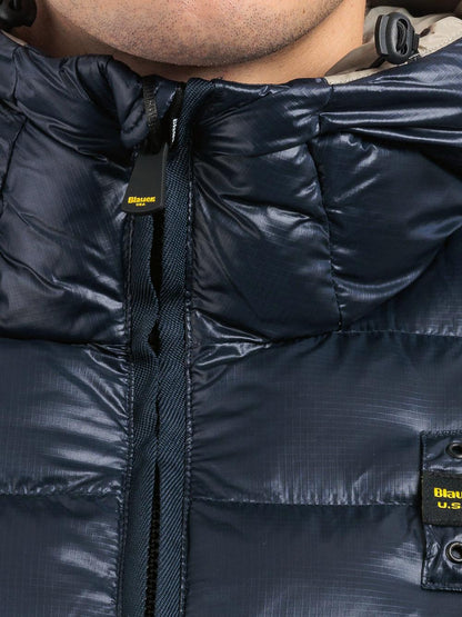 Blauer Giubbino Uomo 25wbluc02079 A05958 Blu/marrone