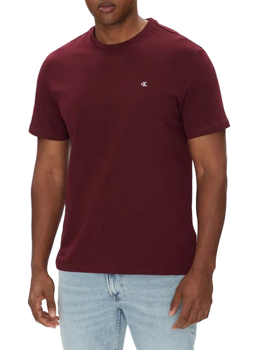 Calvin Klein T-shirt Uomo Lv040hm265 Bordeaux