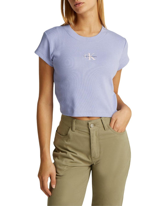 Calvin Klein T-shirt Donna Lv047ab802 Azzurro