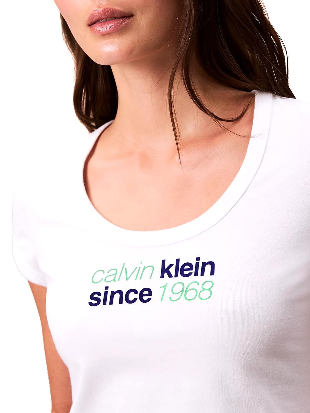 Calvin Klein T-shirt Donna Lv047c833g Bianco