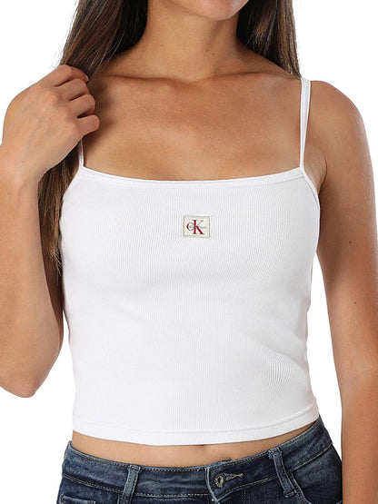 Calvin Klein Top Donna Lv047c908g Bianco