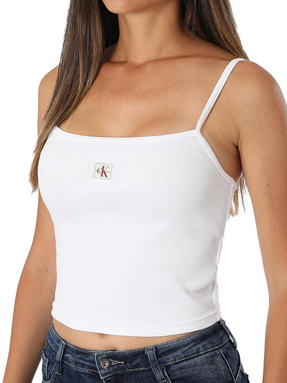 Calvin Klein Top Donna Lv047c908g Bianco