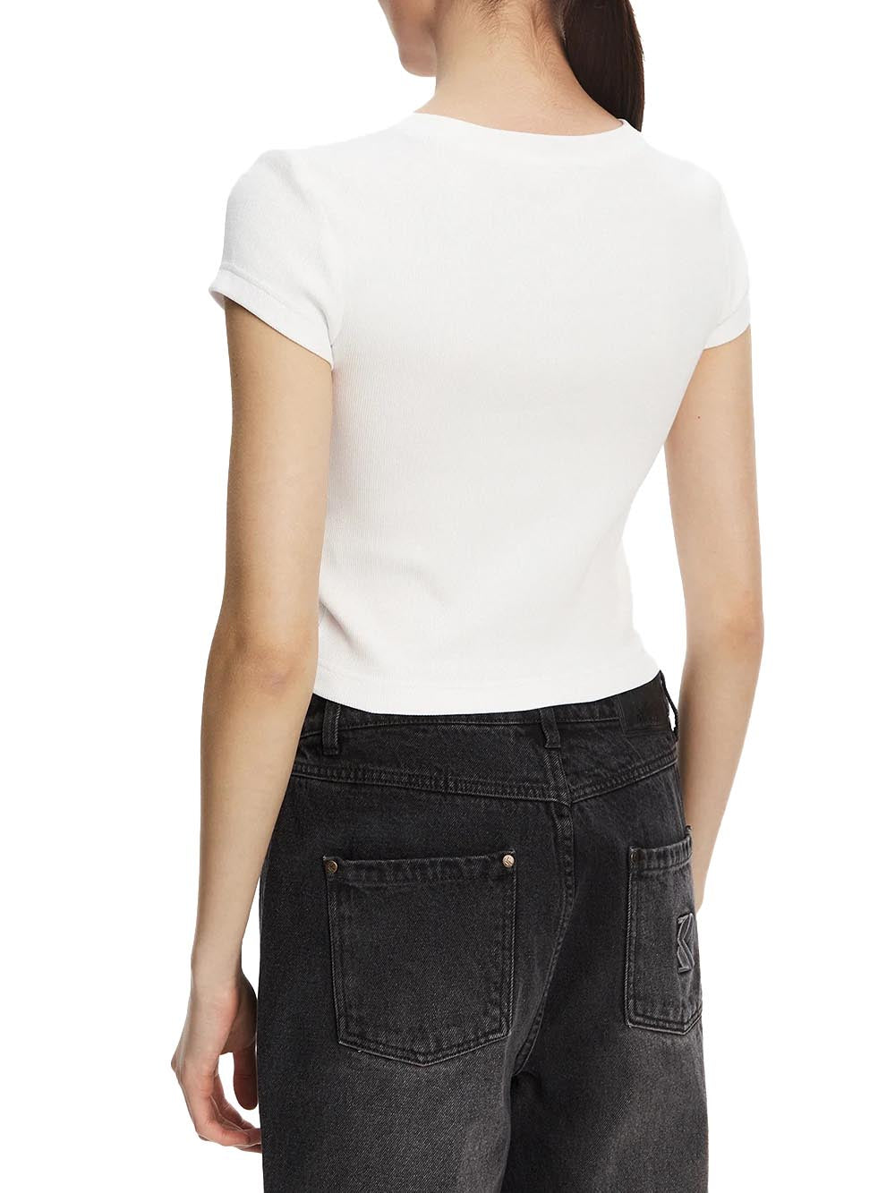 Calvin Klein T-shirt Donna Lv047c910g Bianco