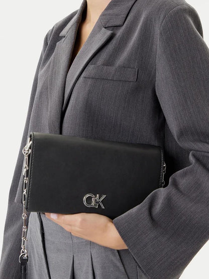 Calvin Klein Borsa a Tracolla Donna Lv04f3103g Nero