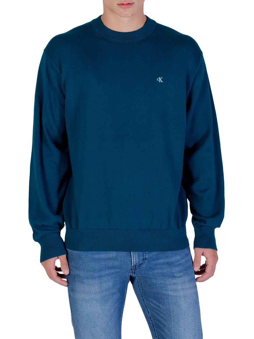 Calvin Klein Maglia Uomo Lv04rc309g Petrolio