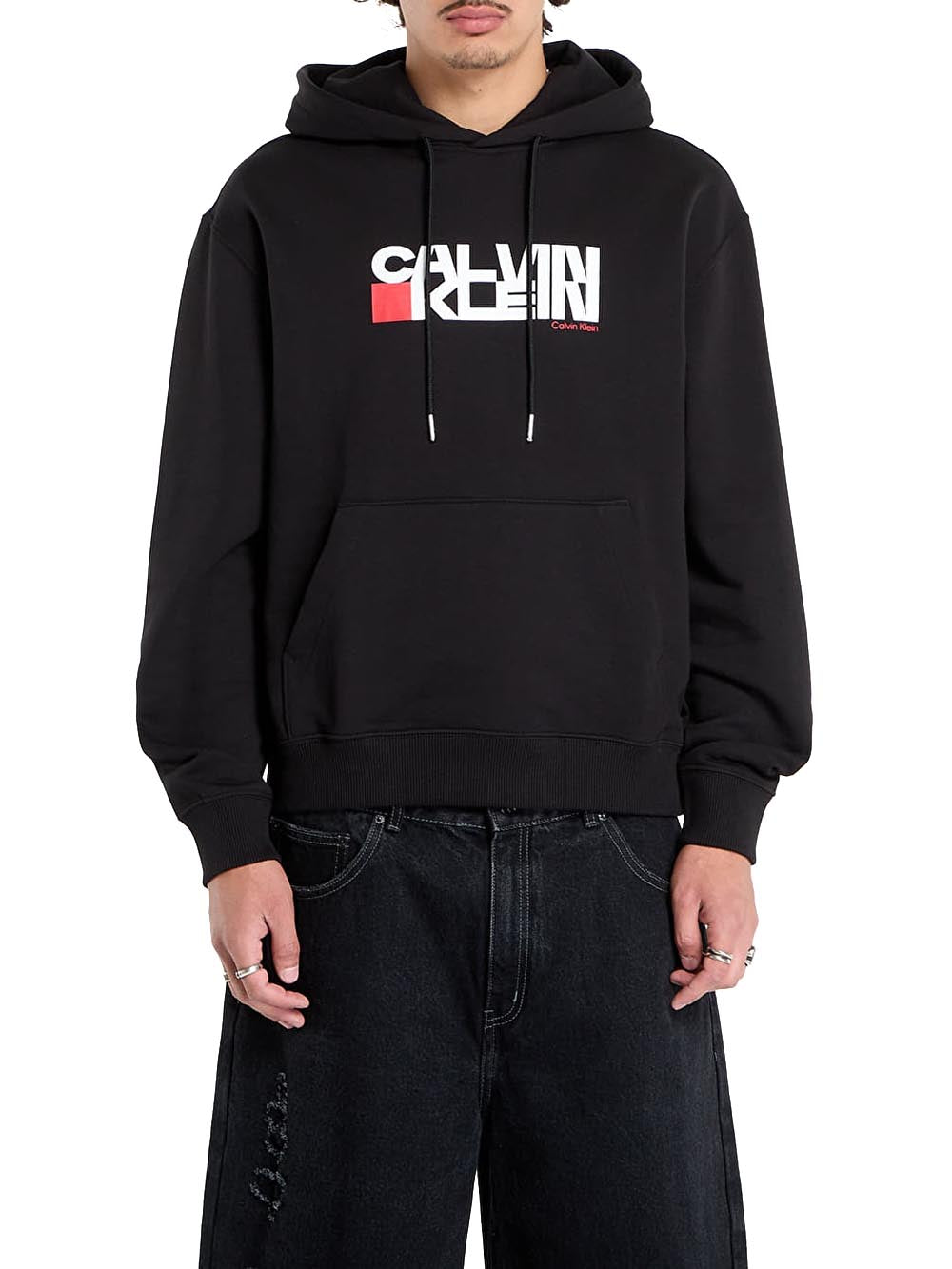 Calvin Klein Felpa Uomo Lv04rd258g Nero