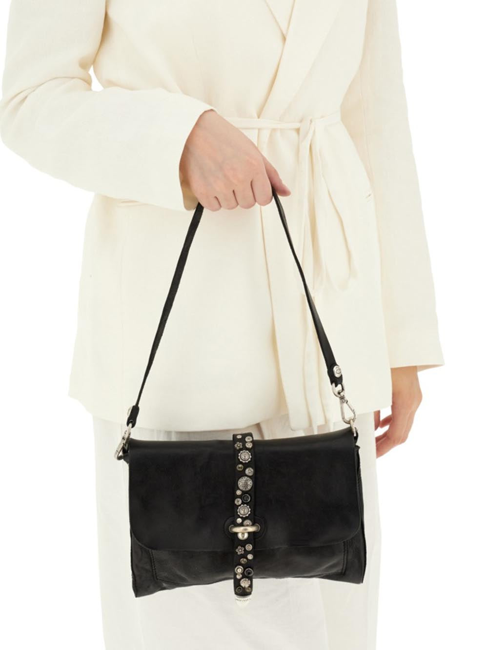 Campomaggi Borsa Tracolla Donna C016870nd X2876 Nero