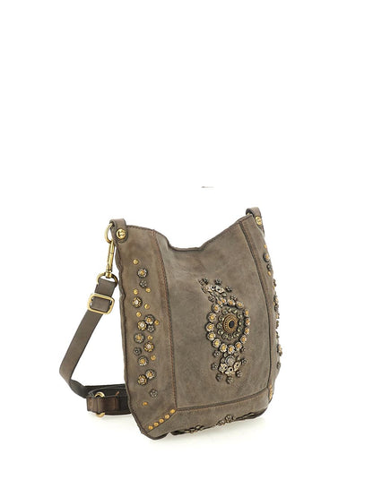 Campomaggi Borsa Tracolla Donna C035340nd X2885 Grigio