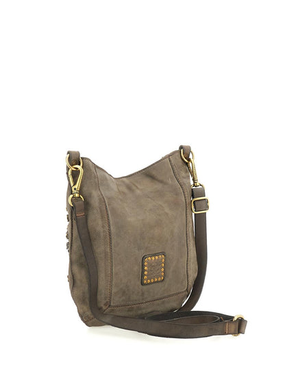 Campomaggi Borsa Tracolla Donna C035340nd X2885 Grigio