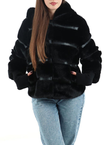 CHORAL Pelliccia Donna HW-100ts Nero