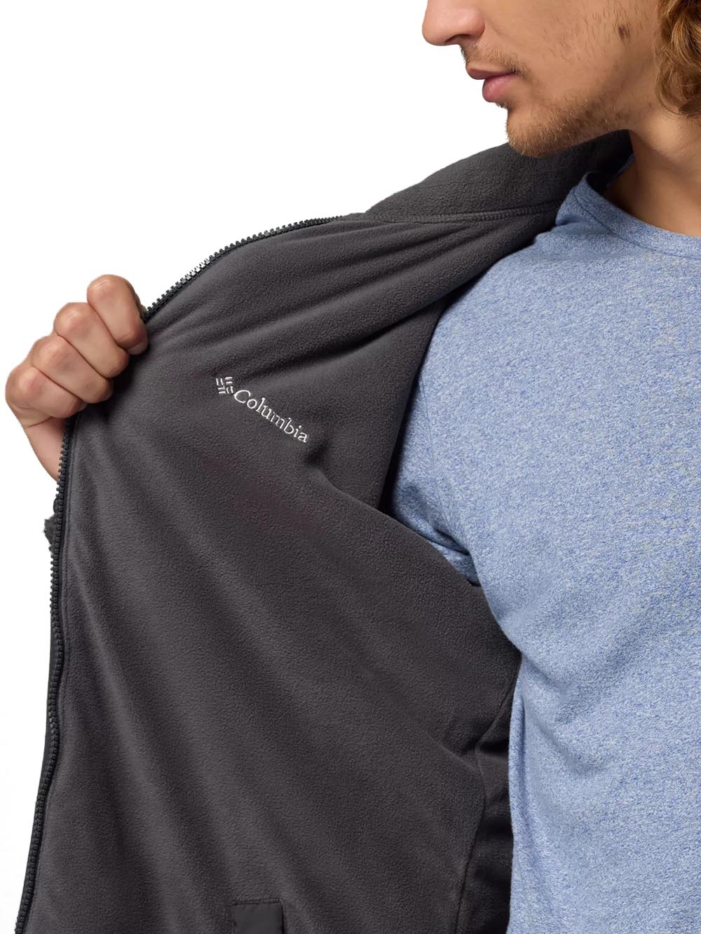 COLUMBIA Pile Uomo 2135651011 Am5170 Grigio