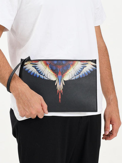 COUNTY OF MILAN Pochette Uomo Comaf250133 Nero giallo