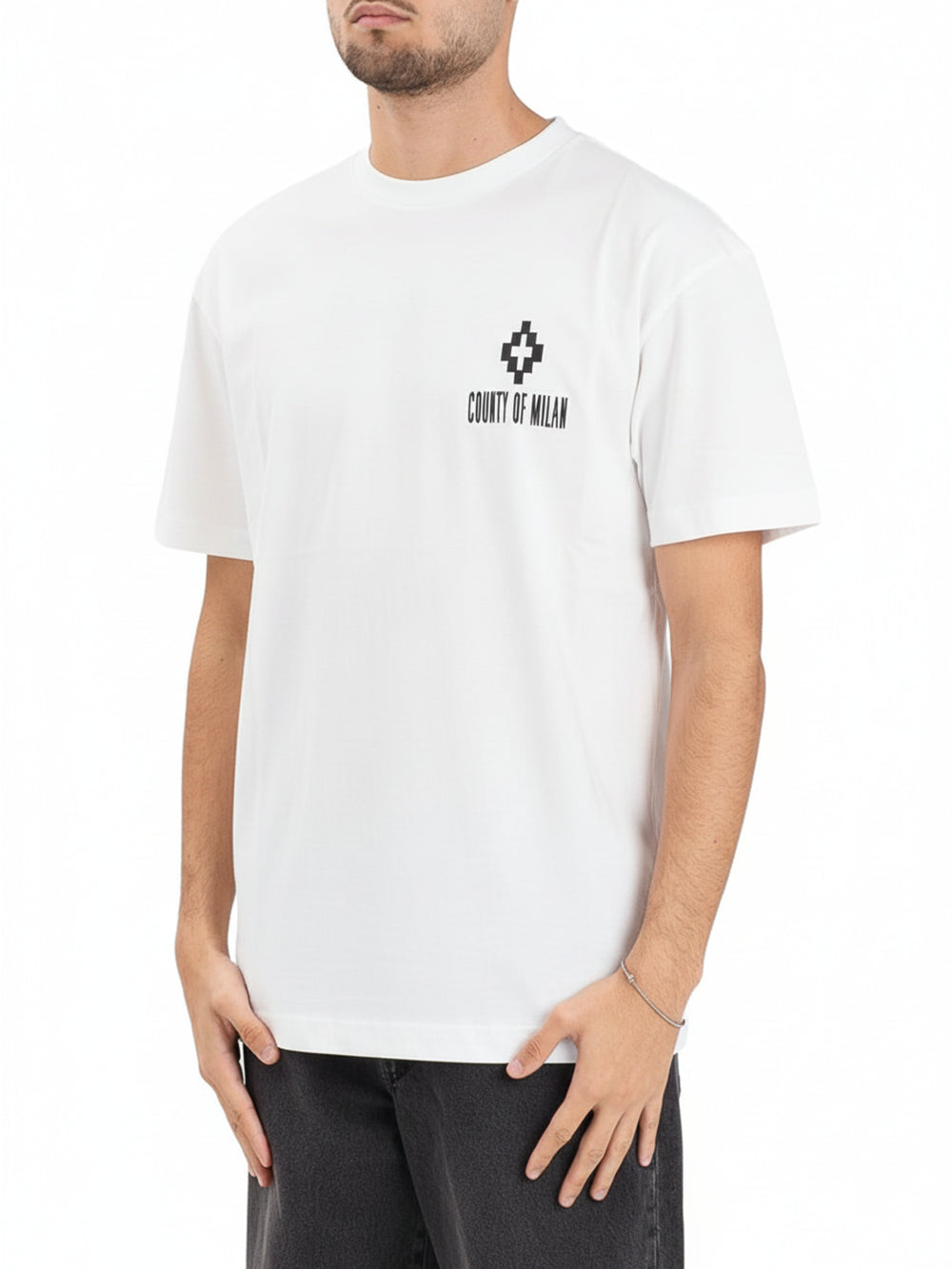 COUNTY OF MILAN T-shirt Uomo F5camath057 Off white