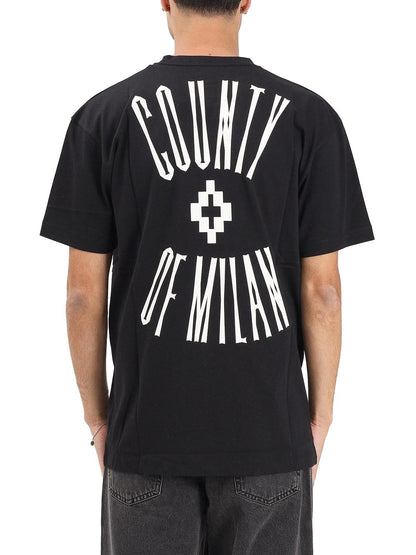 COUNTY OF MILAN T-shirt Uomo F5camath057 Nero