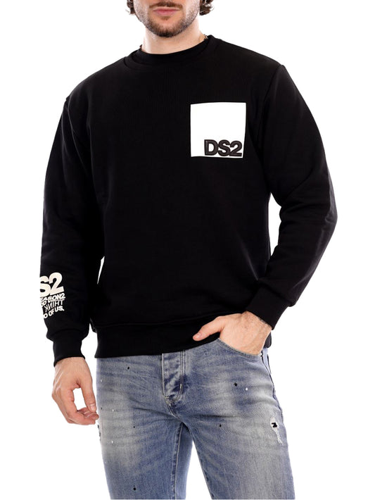 Ds2 Felpa Uomo Fw25209 Nero
