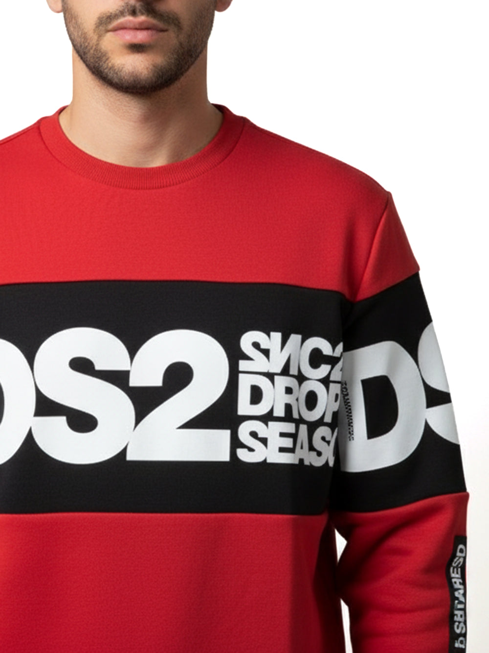 Ds2 Felpa Uomo Fw25215 Vinaccia