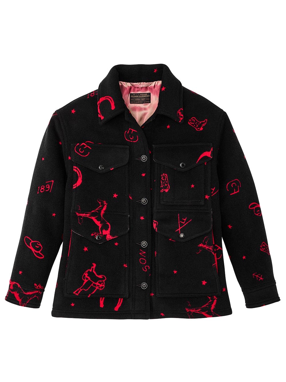 FILSON Giacca Donna Fwcps0068ut3029 Nero/rossa