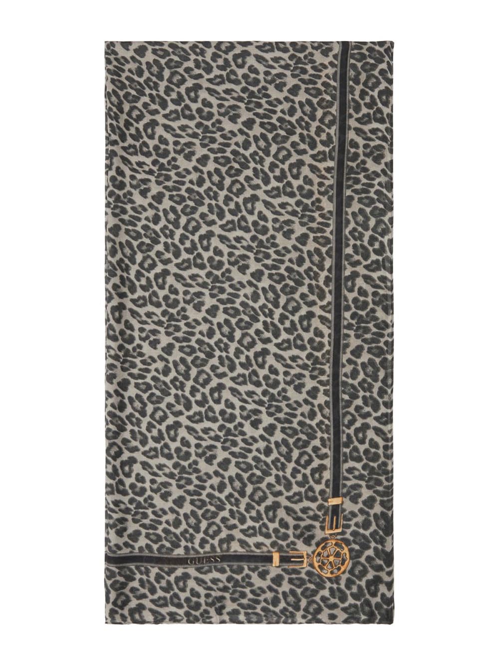 Guess Sciarpa Donna Aw5349 Mod03 Grigio/nero