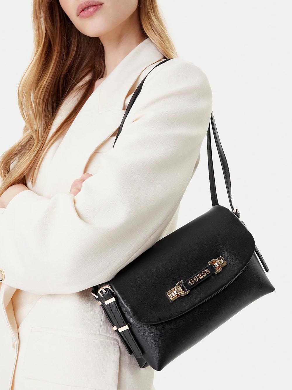 Guess Borsa a Spalla Donna Hwbg96 44190 Nero