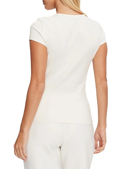 Guess T-shirt Donna V4bi16 Kciv1 Panna