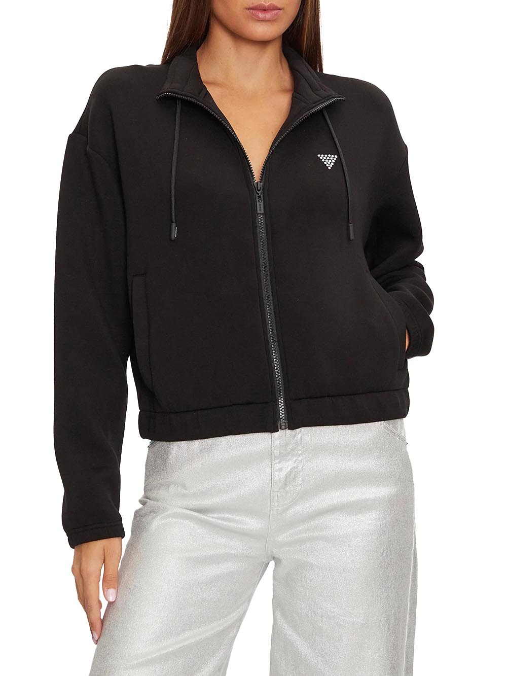 Guess Felpa Donna V4bq14 K7uw2 Nero