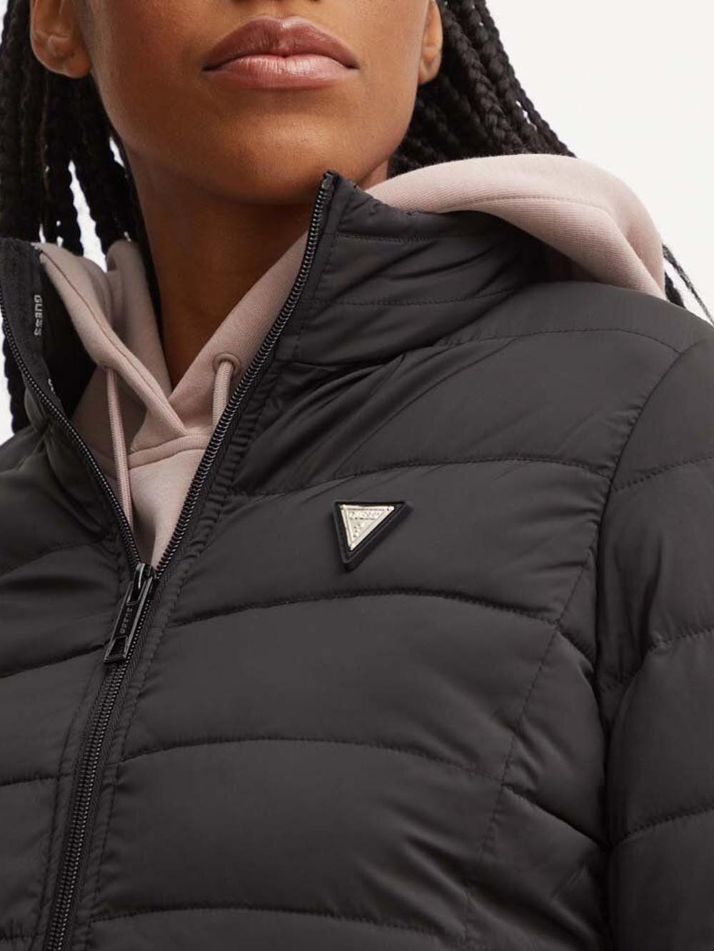 Guess Giubbino Donna V4yl04 Wf3x0 Nero