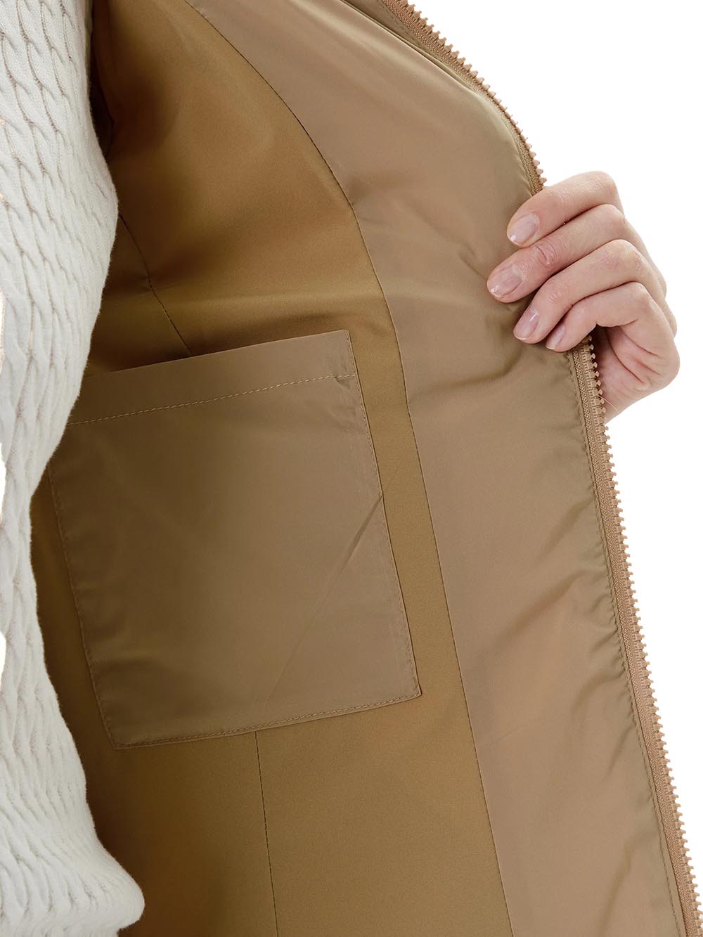 Guess Giubbino Donna V4yl05 Wf3x0 Beige