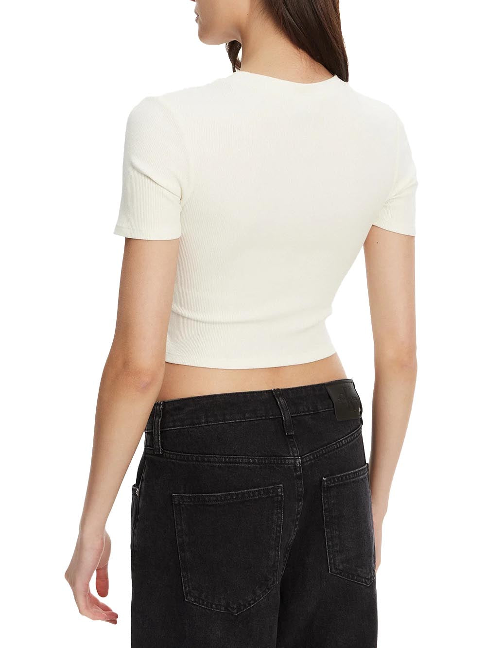 Guess T-shirt Donna V5yp08 K8rt2 Panna