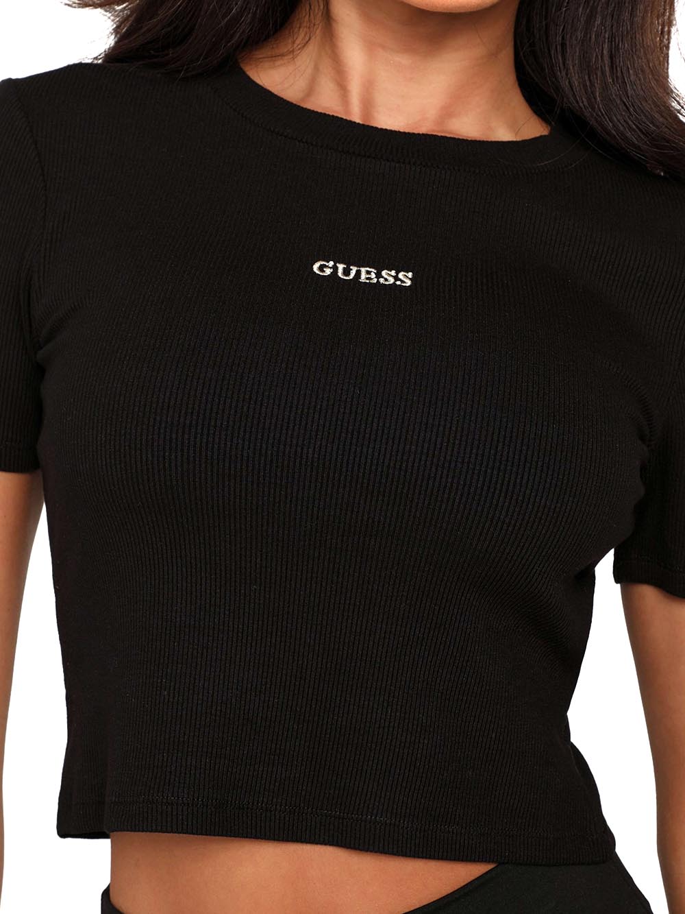 Guess T-shirt Donna V5yp08 K8rt2 Nero