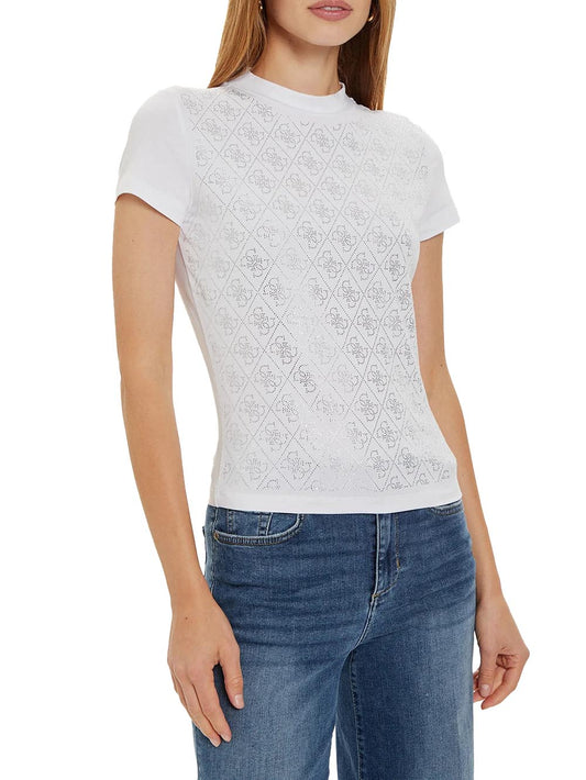 Guess T-shirt Donna W4bi26 J1314 Bianco