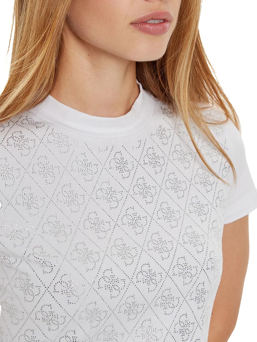 Guess T-shirt Donna W4bi26 J1314 Bianco