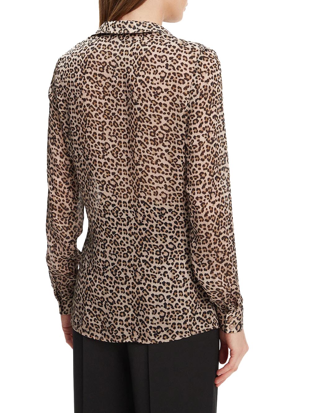 Guess Camicia Donna W5yh0x Wdw82 Leopardato