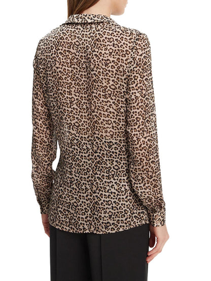 Guess Camicia Donna W5yh0x Wdw82 Leopardato