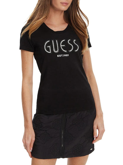 Guess T-shirt Donna W5yi05 J1314 Nero