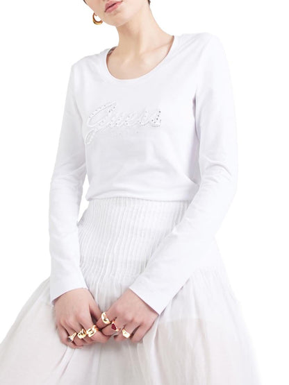 Guess T-shirt Donna W5yi26 J1314 Bianco