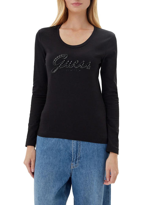 Guess T-shirt Donna W5yi26 J1314 Nero