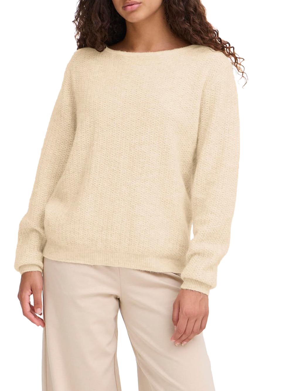 ICHI Maglia Donna 20124540 Beige