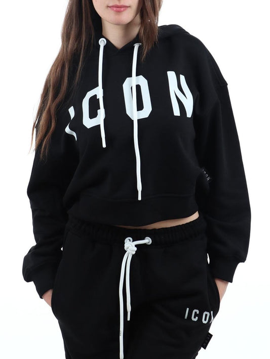 ICON Felpa Donna Icdf2w6f020 Nero
