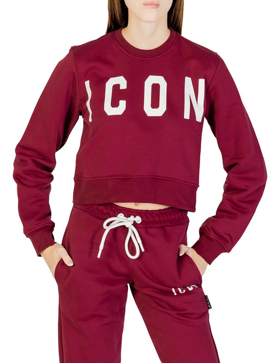ICON Felpa Donna Icdf2w6f021 Bordeaux