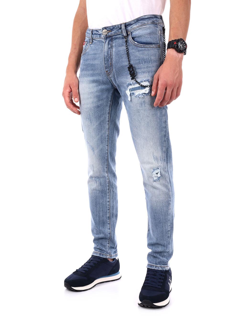 ICON Jeans Uomo Icuf2w6d012 Chiaro