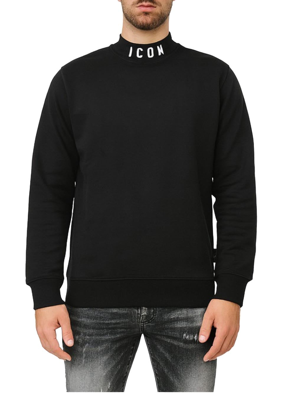 ICON Felpa Uomo Icuf2w6f053 Nero