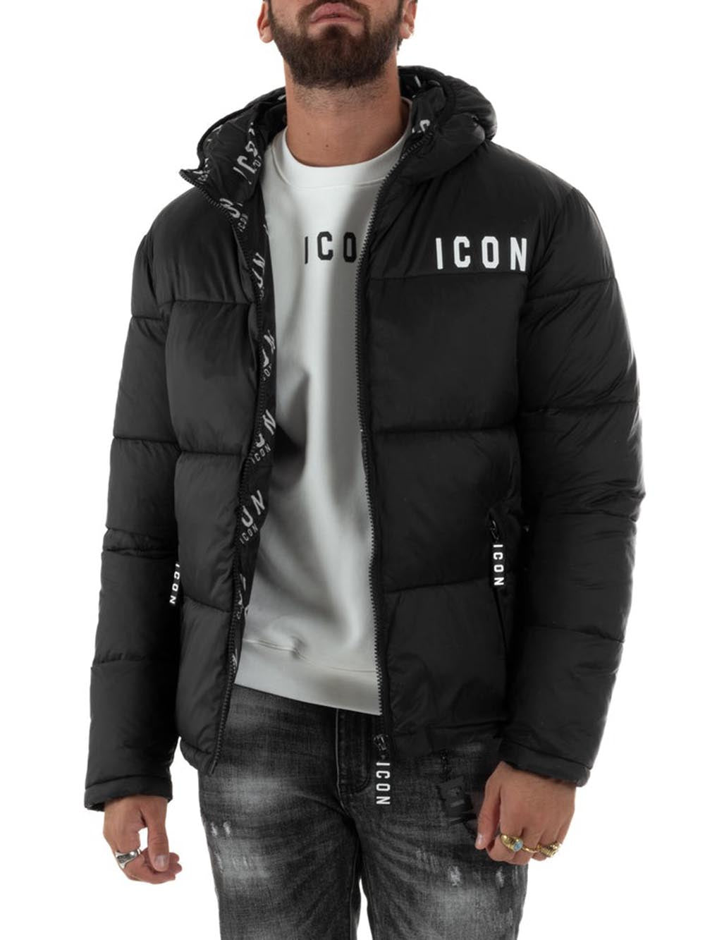 ICON Giubbino Uomo Icuf2w6j014 Nero